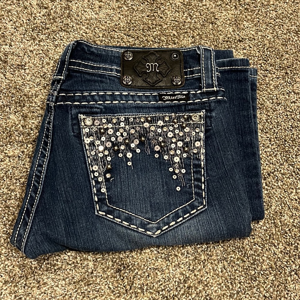 Miss Me Bling Bootcut